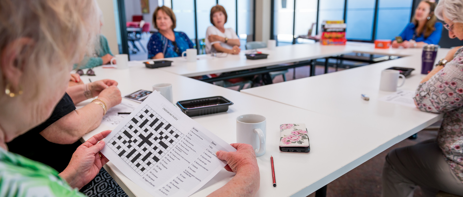 Group playing brain games