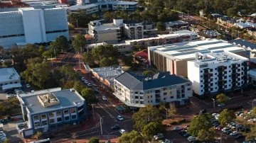 Aerial view of the City of Joondalup