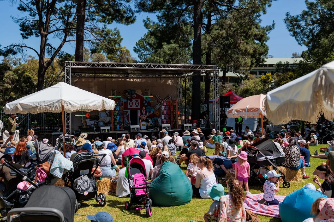 Crowd enjoying the 2024 Little Feet Festival