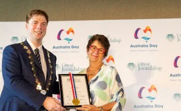 Mayor Daniel Kingston and Janine Gaskell