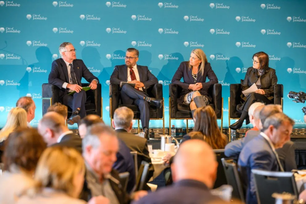 Panel members at the 2025 Joondalup Business Forum