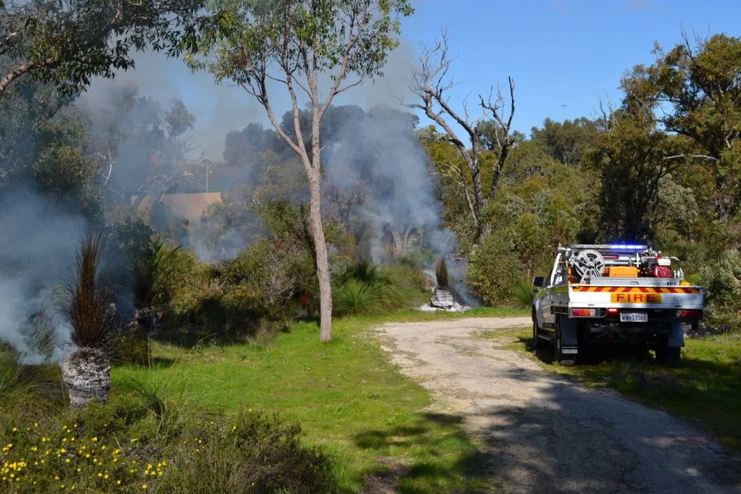 Fire mitigation burn underway in bushland