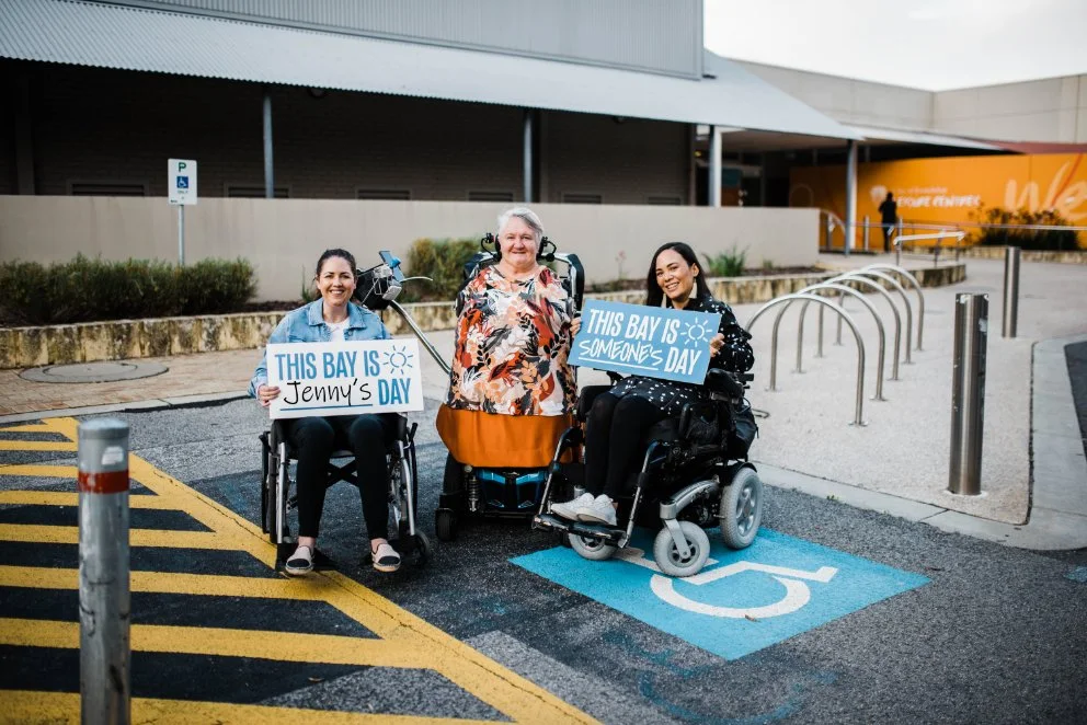 wheelchairs in ACROD Parking bays 