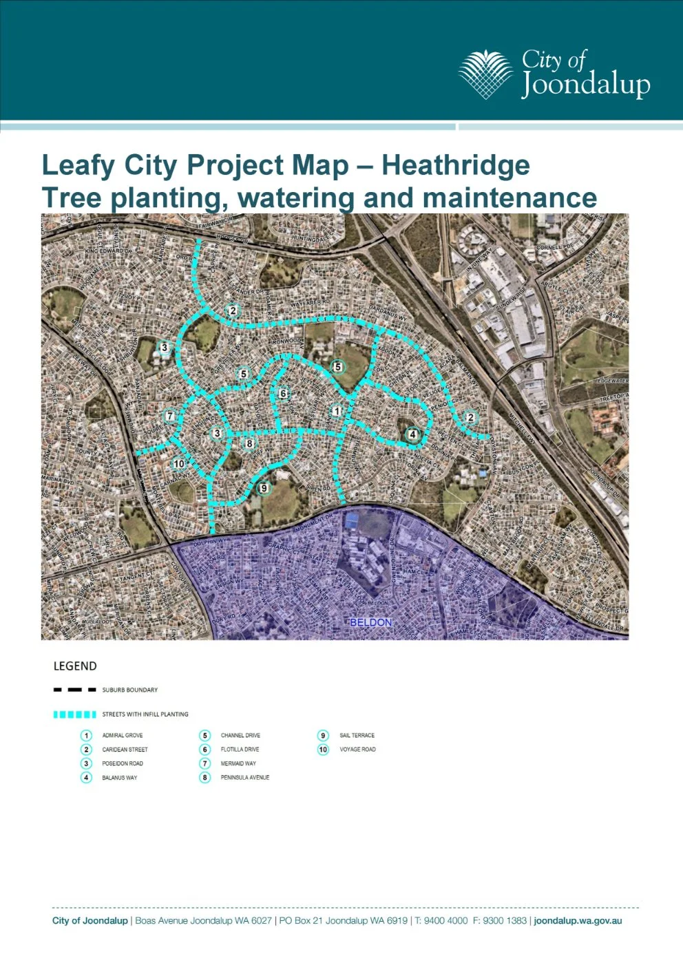 Heathridge project map
