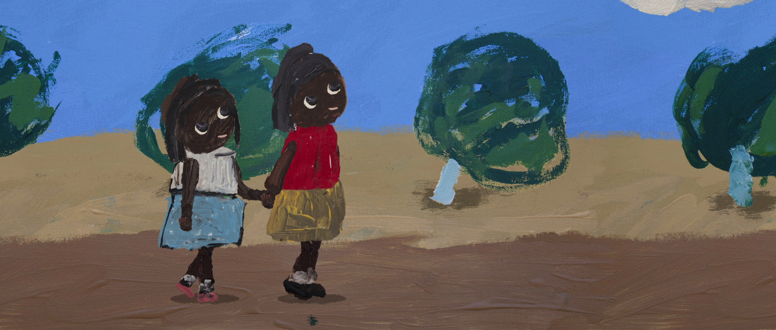 Arrkutja Tharra, Kungka Kutjara, Two Girls, 2023 (video still).
