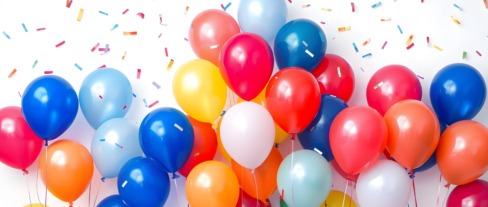 Bunch of colourful balloons