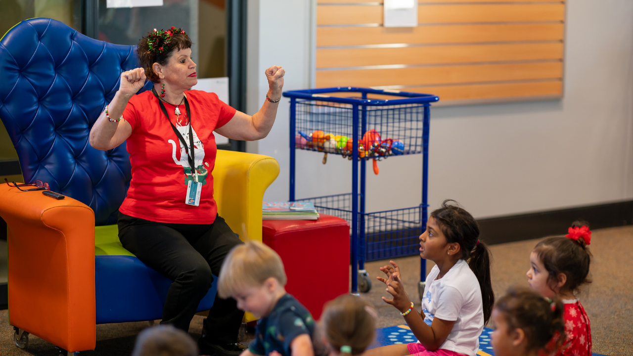 Christmas story time session