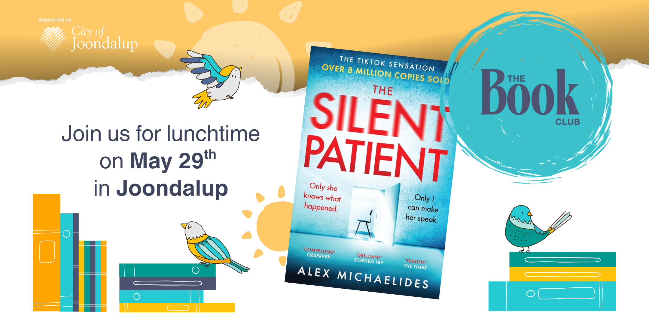 The Book Club (Daytime) - The Silent Patient by Alex Michaelidis