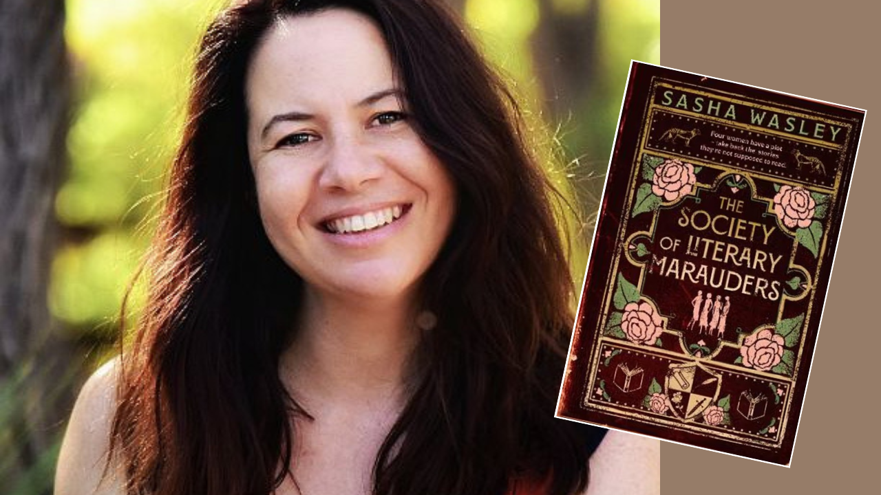 Sasha Wasley with her latest book