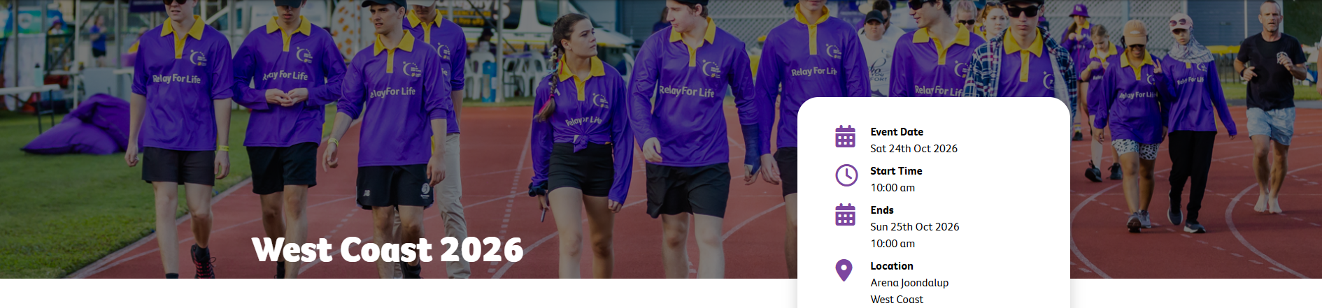 Relay for Life banner