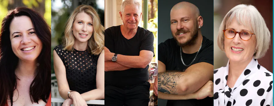 Five bestselling authors