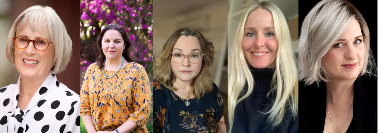 Photos of five authors