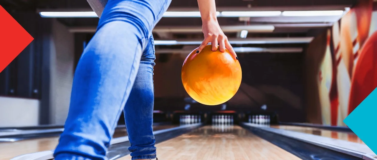 Image of someone ten pin bowling