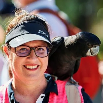 officer and bird