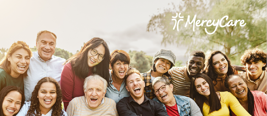 Banner with people of all ages