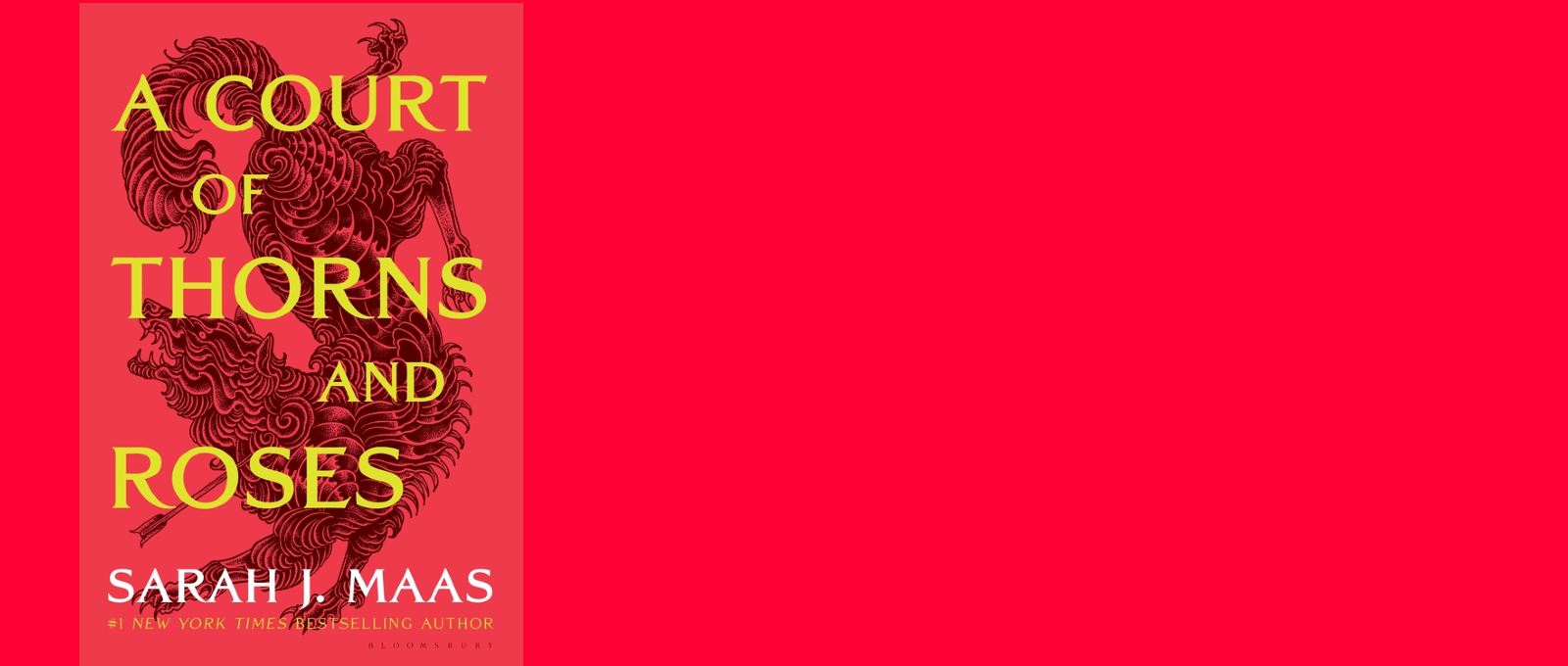Book cover - A Court of Thorns and Roses