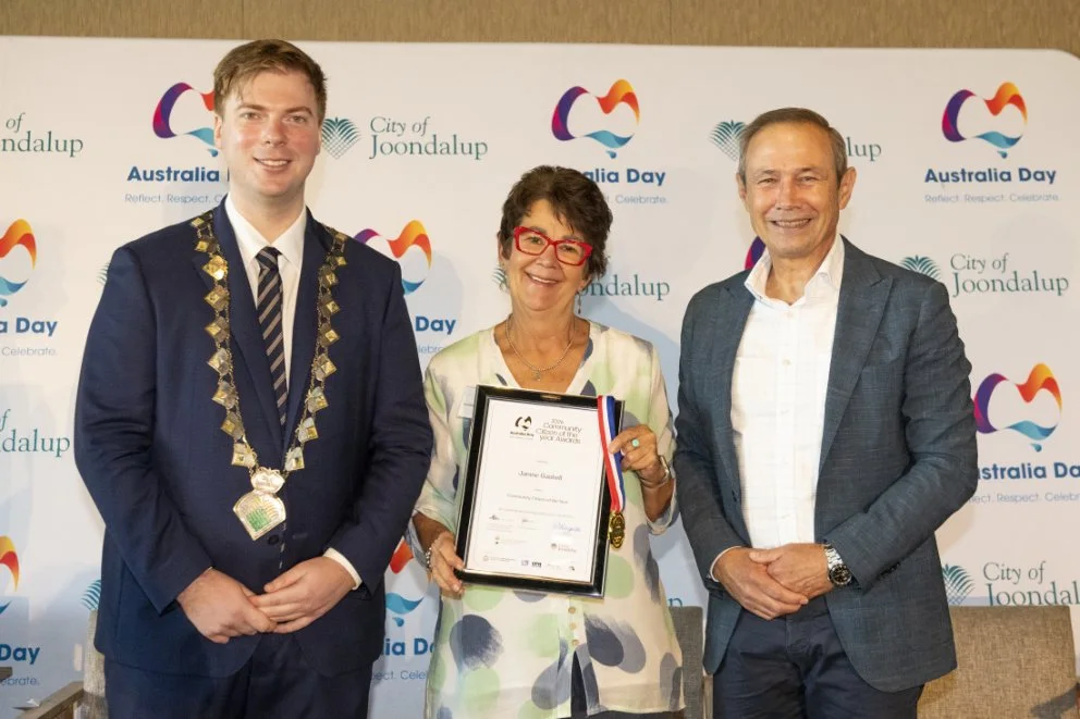 The mayor and premier and janine gaskell